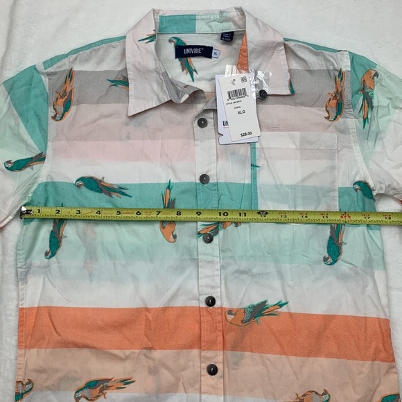 Univibe Big Boys Acadia Parrot Striped Shirt Size XLarge - Picture 5 of 9